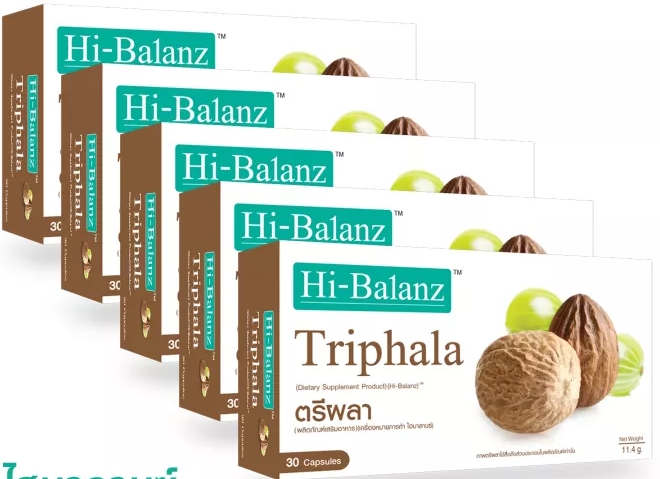 Hi-Balanz Triphala ไฮบาลานซ์ ตรีผลา 30cap  ซื้อ3แถม2
